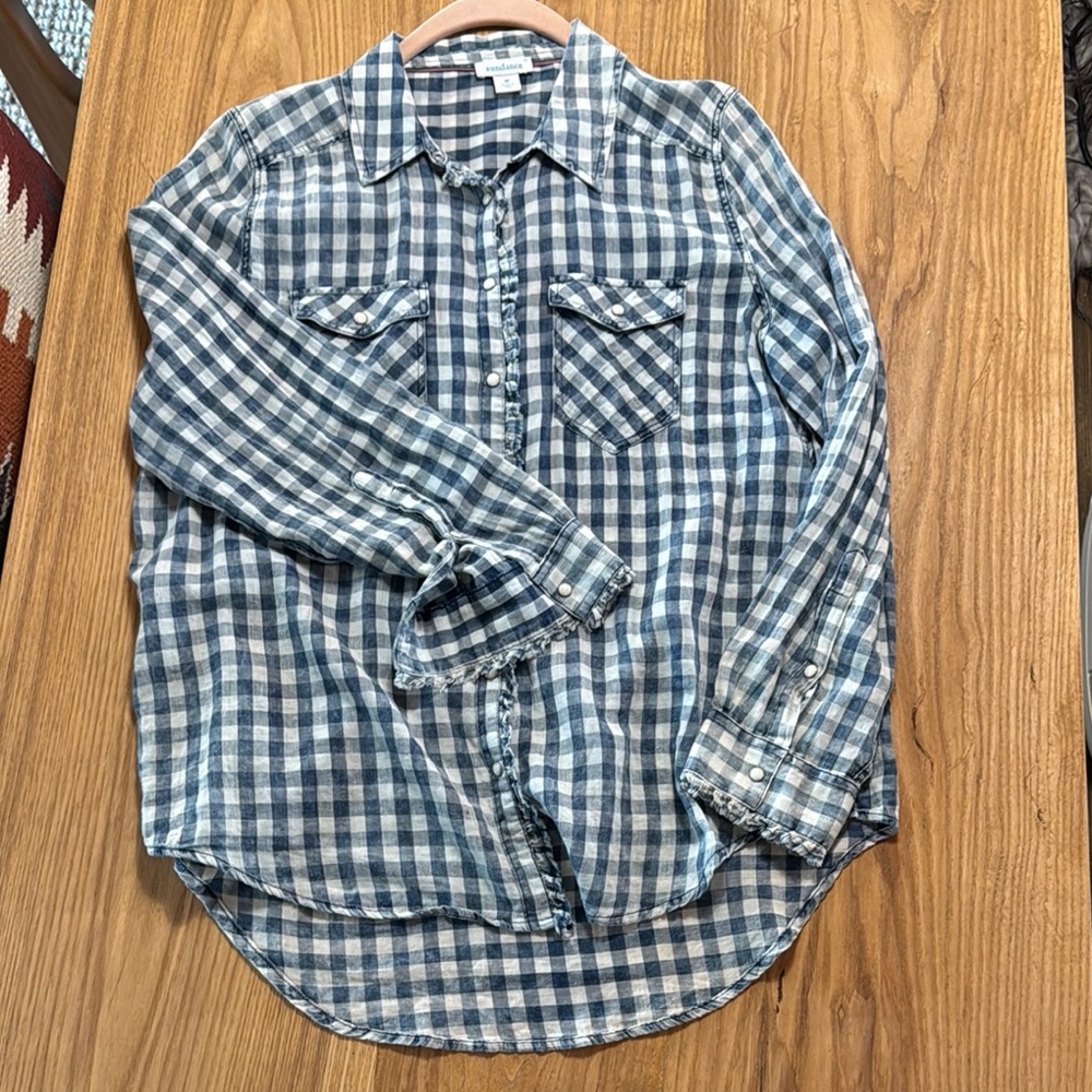 Sundance Blue Casual Button Down Shirt